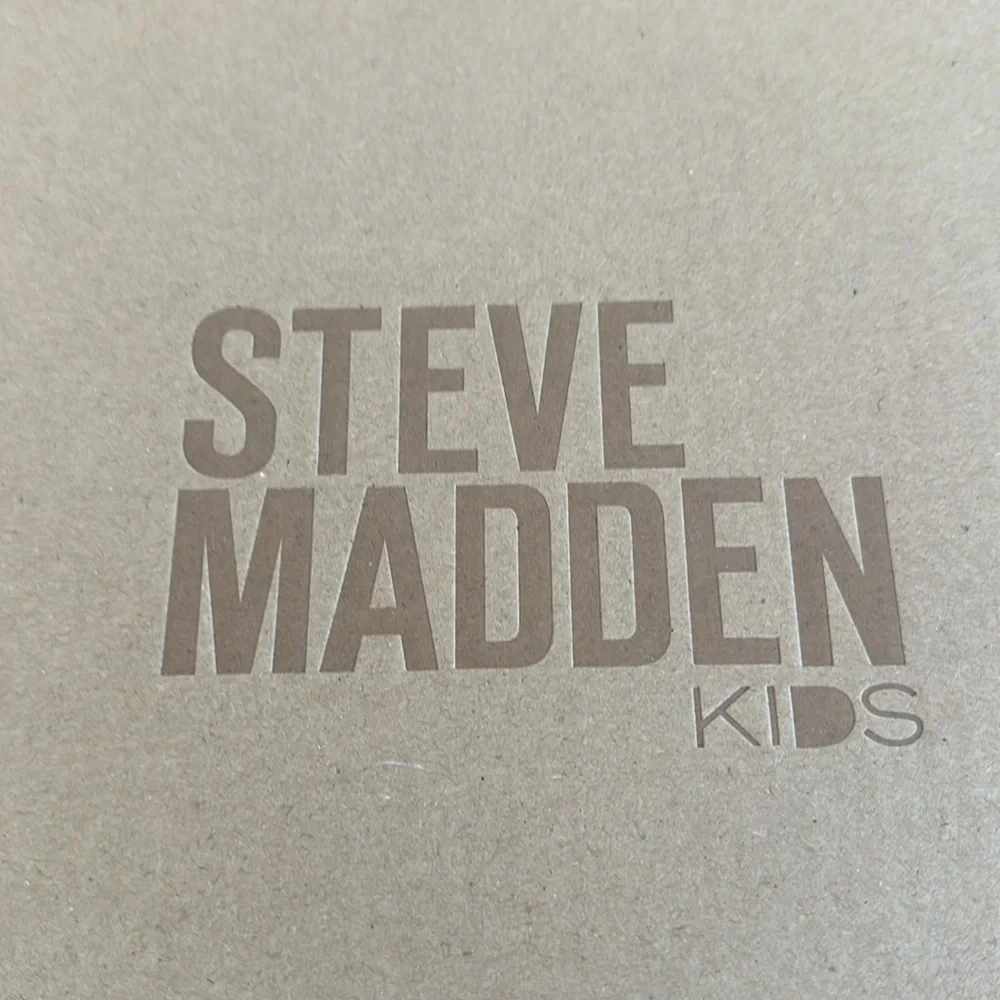 Steve Madden silver Rhinestone Wedge Kids Shoes size 4